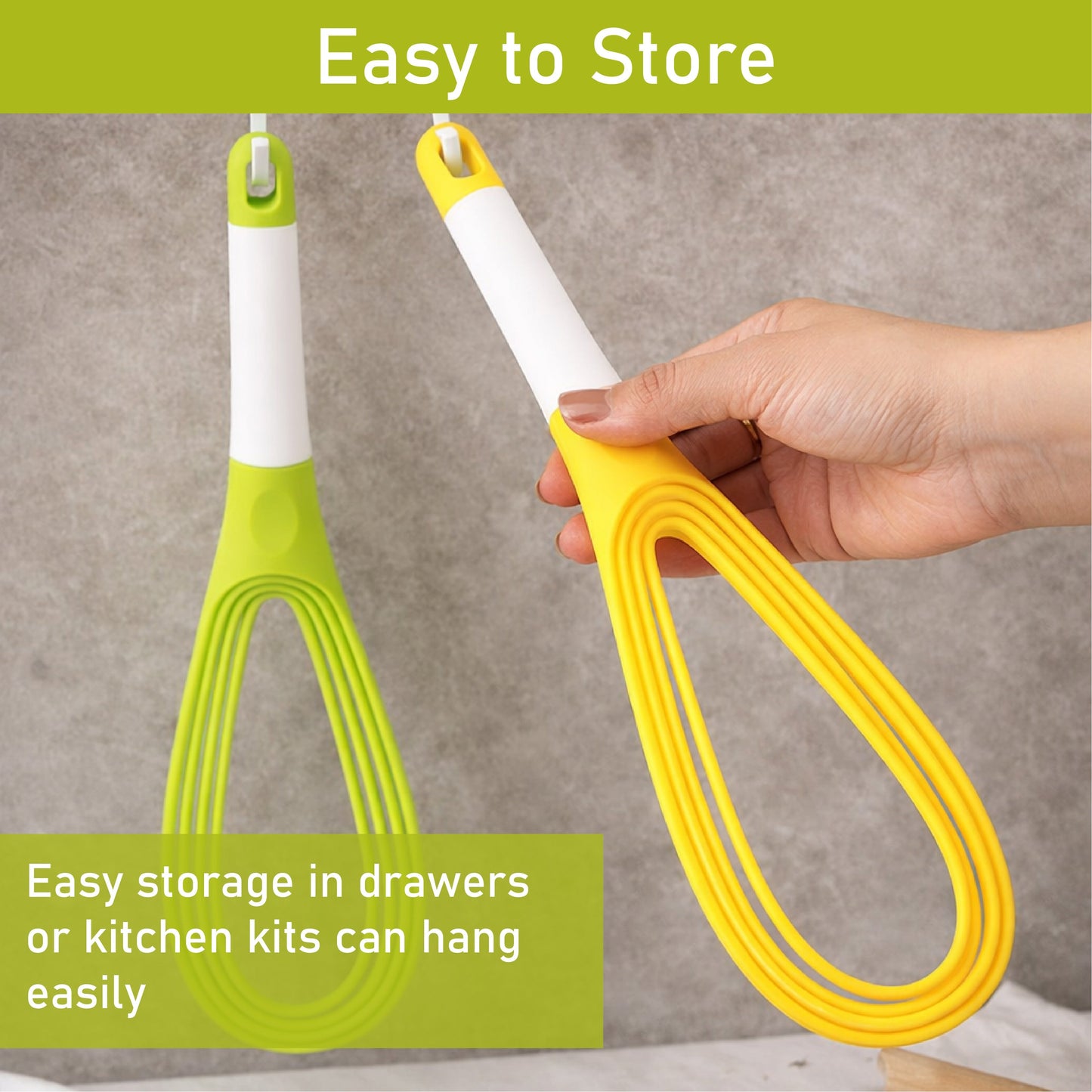 HandyFidgetGround™ TwistWhisk Dual-Function Foldable Whisk