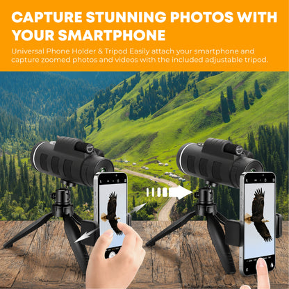 HiFiveGo™ UniverseScope 40x60 Portable Phone Telescope