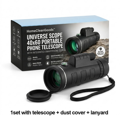 HiFiveGo™ UniverseScope 40x60 Portable Phone Telescope