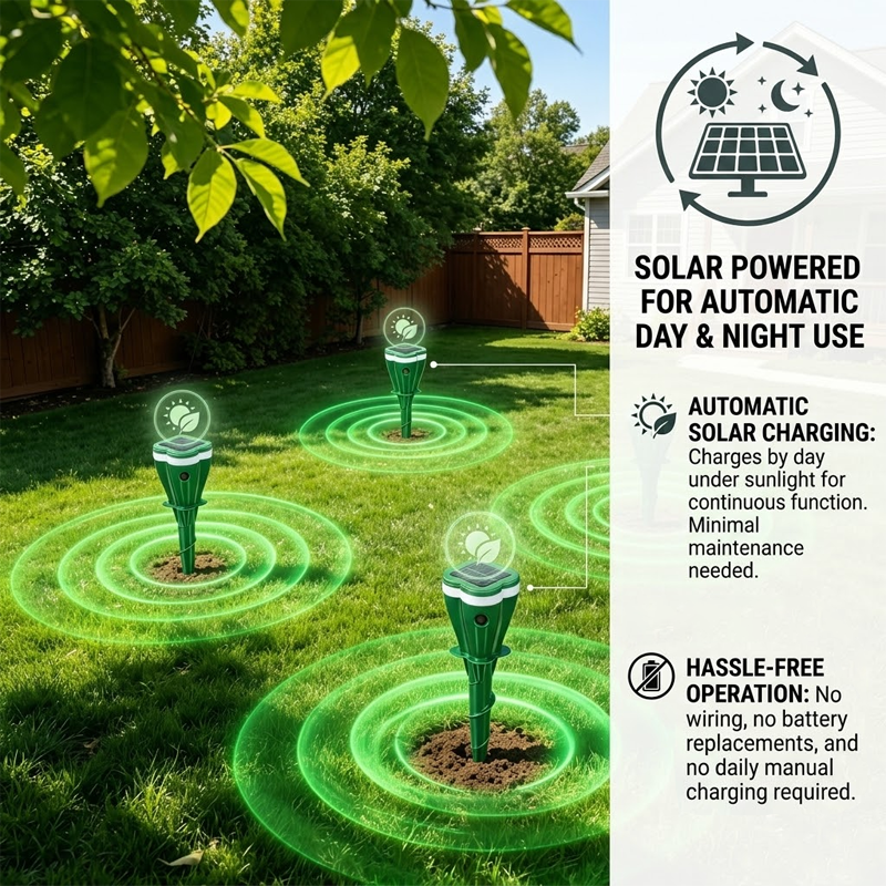 HiFiveGo™ YardShield Solar Ultrasonic Pests Repellent