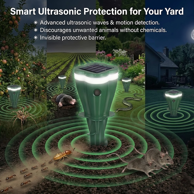 HiFiveGo™ YardShield Solar Ultrasonic Pests Repellent