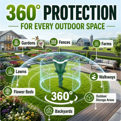 HiFiveGo™ YardShield Solar Ultrasonic Pests Repellent