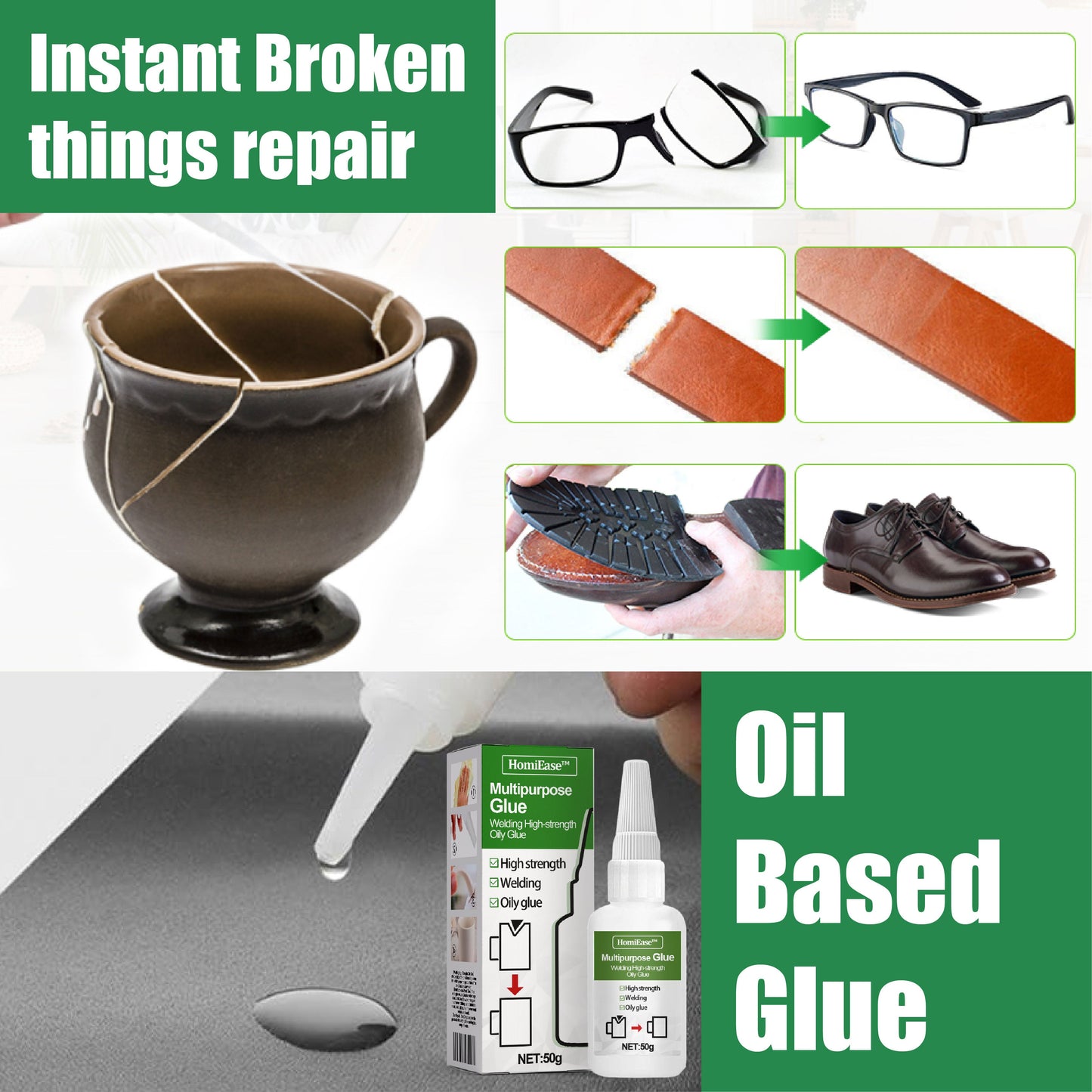 HandyFidgetGround™ Multipurpose Glue Welding High-strength Oily Glue