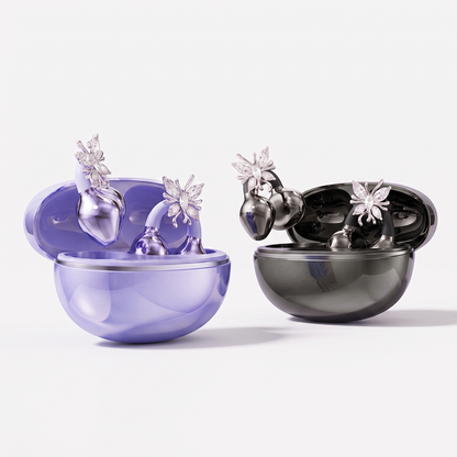 HiFiveGo™ JewelSound Diamond Clip-On Earbuds