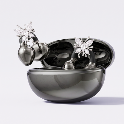 HiFiveGo™ JewelSound Diamond Clip-On Earbuds